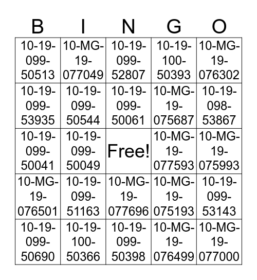 Lab Week Bingo AM Shift Bingo Card