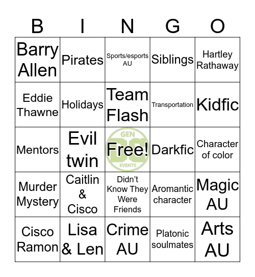 DCTVGen Bingocards Bingo Card