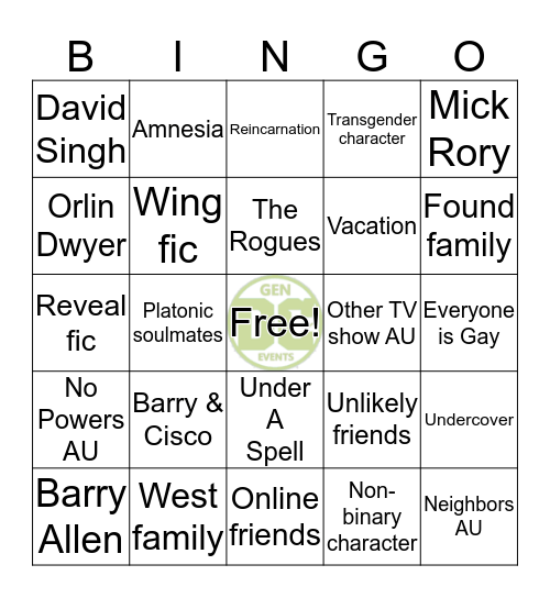 DCTVGen Bingocards Bingo Card