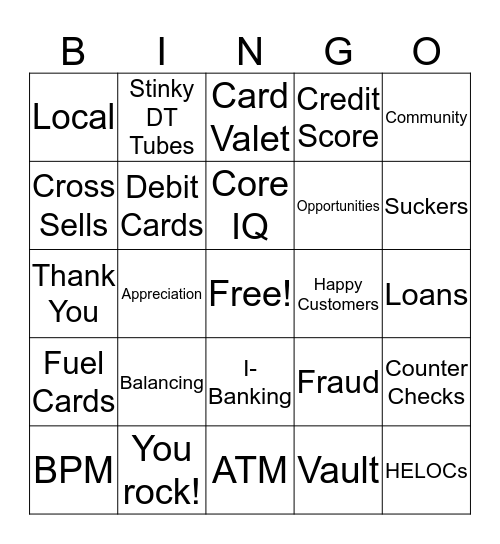 FHB Bingo Card