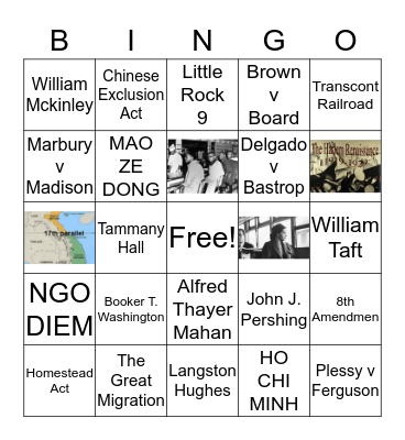 STAAR BINGO Card