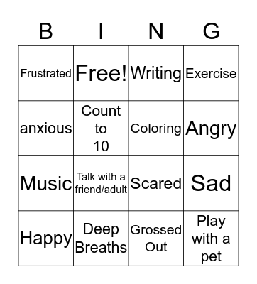 Personal Growth BINGO Card