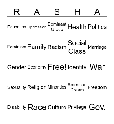 "HOW DOES IT FEEL TO BE A PROBLEM?" Bingo Card