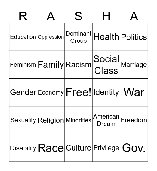 "HOW DOES IT FEEL TO BE A PROBLEM?" Bingo Card