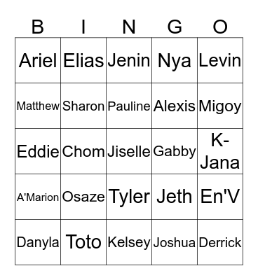 Future of 5 East Nursing May 2019 Bingo Card