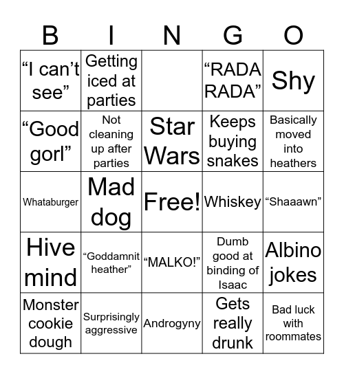 Alyssa culture Bingo Card