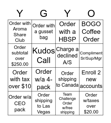YGY-O! 041919 Bingo Card