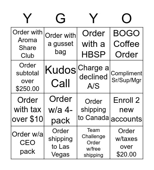 YGY-O! 041919 Bingo Card