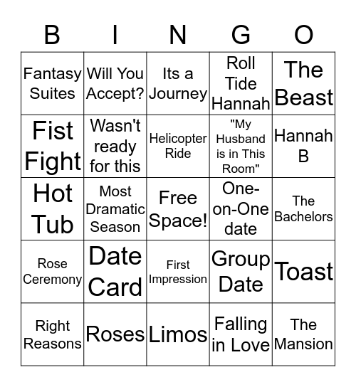 League of Their Own Ladies Night! Bingo Card