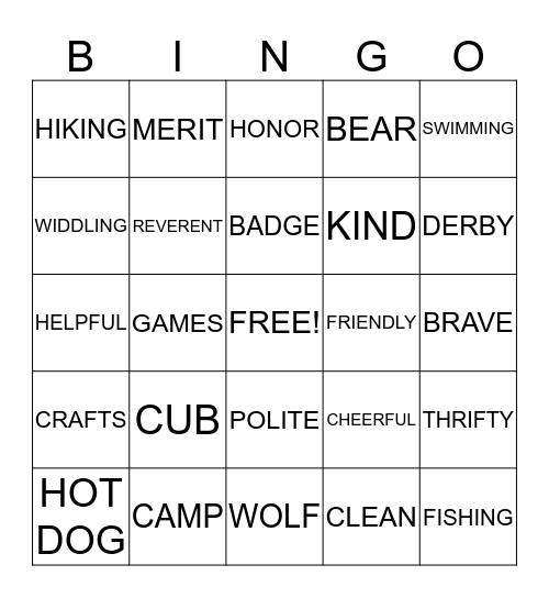 BLUE AND GOLD Bingo Card