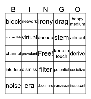 Do You Know? Bingo Card