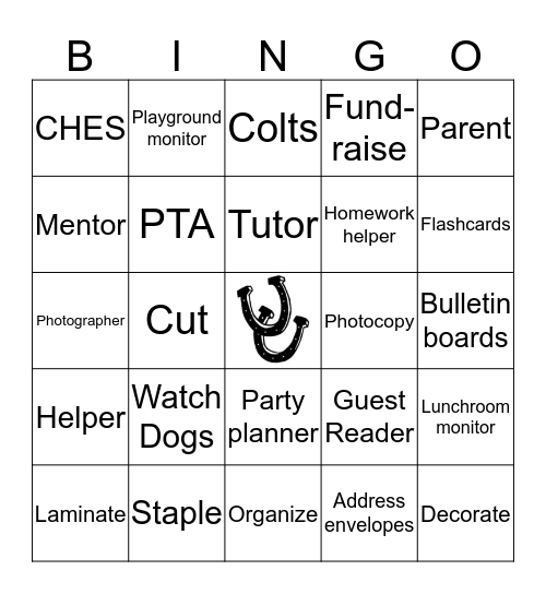 Carpenter Hill Bingo Card