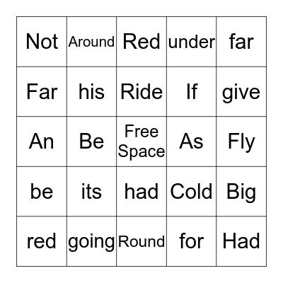 Bingo Card
