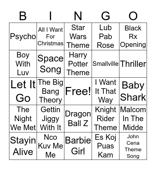 Easter Sunday Fun Bingo Card