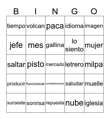 Bingo (44-48) Bingo Card