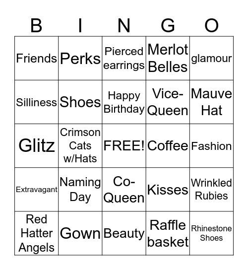 Red Hat Bingo Card