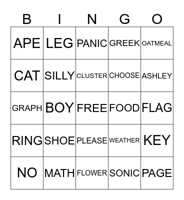 Bingo Card