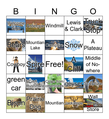 Camping Trip Bingo! Bingo Card