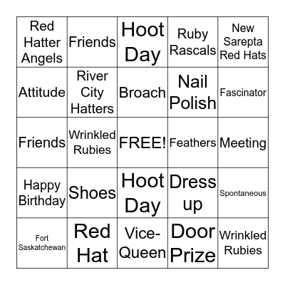 RED HAT BINGO Card