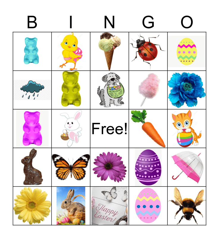 Easter Bingo Card