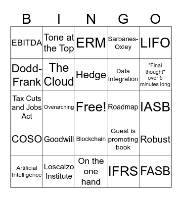 FMN Cliche Bingo Card