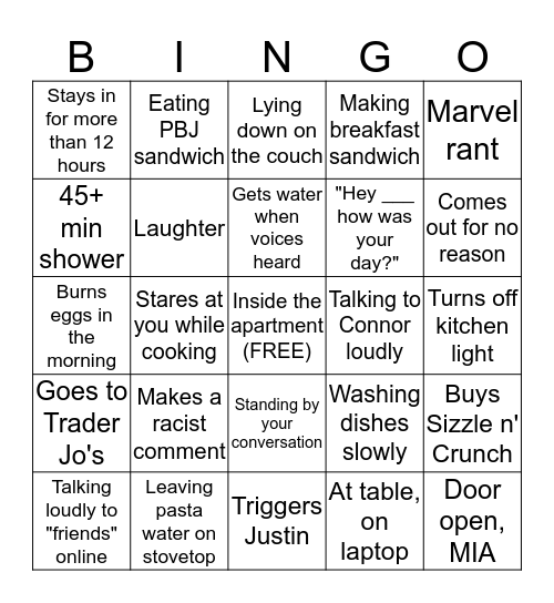 Locatelli Bingo Card
