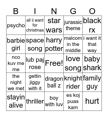 Easter Sunday Fun Bingo Card