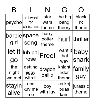 Easter Bingo Fun Bingo Card