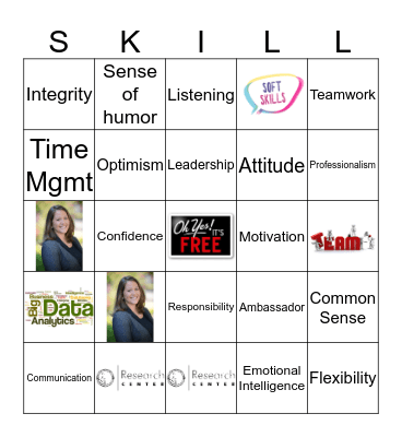 Soft Skills Bingo Card