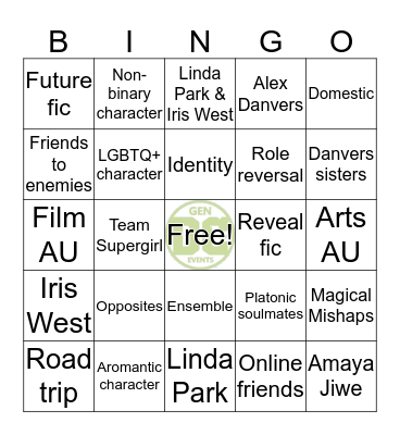 DCTVGen Bingocards Bingo Card