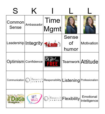 Soft Skills Bingo Card