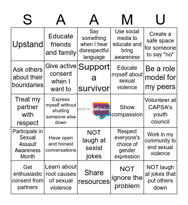 I can... Bingo Card