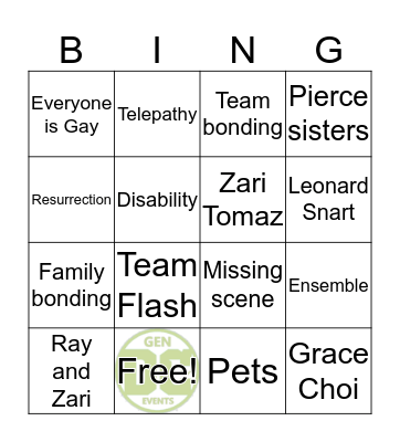 DCTVGen Bingocards Bingo Card