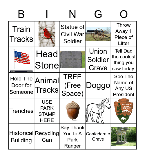 2019 Junior Ranger Bingo  Bingo Card