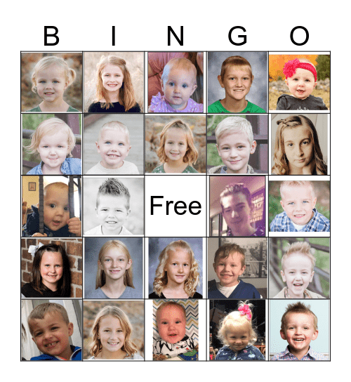 Allred Family Reunion 2019 Bingo Card