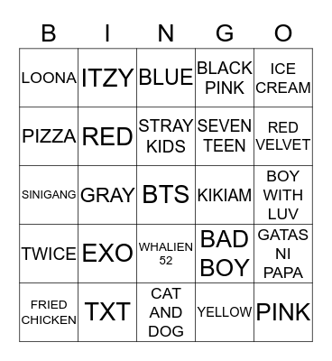 YEONJUN'S  Bingo Card