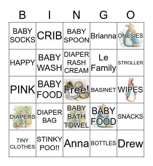 BABY SHOWER Bingo Card