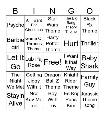 Easter Bingo Fun Bingo Card