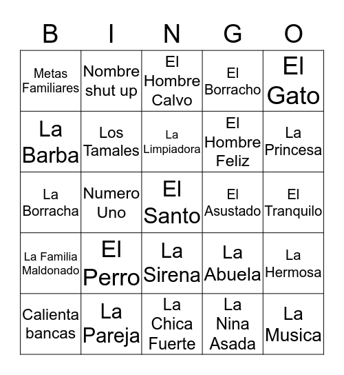 Flores Loteria Bingo Card
