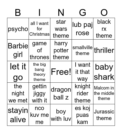 Easter Bingo Fun Bingo Card