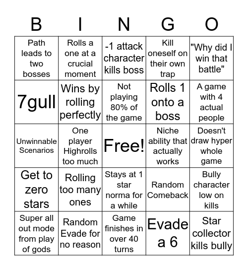 "50% Apple Juice" Bingo Card