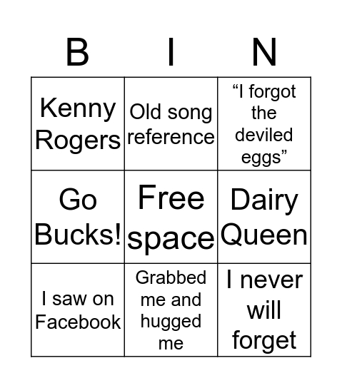 Easter Bingo Card