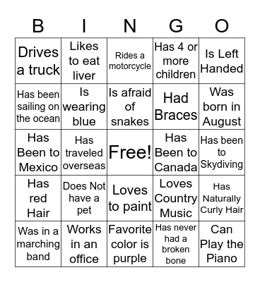 Ladies Tea Bingo Card