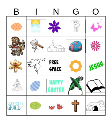 Easter Bingo Card