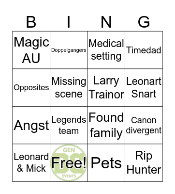 DCTVGen Bingocards Bingo Card