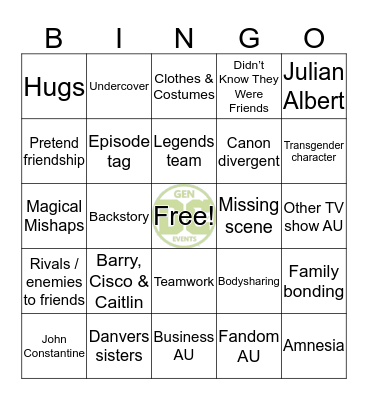 DCTVGen Bingocards Bingo Card