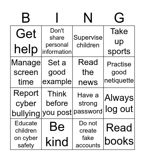 Bingo  Bingo Card