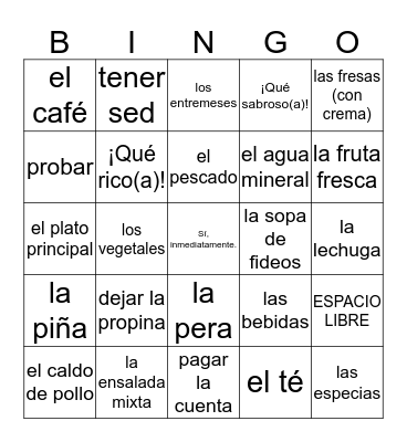 S2B - U3 Bingo Card