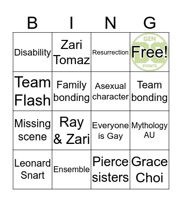 DCTVGen Bingocards Bingo Card
