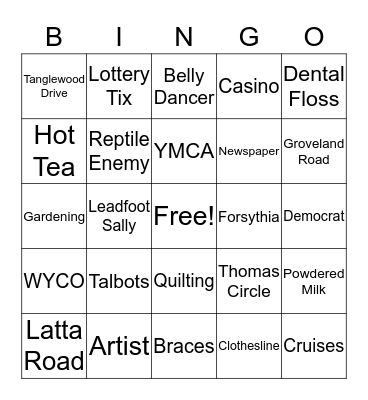DOLLY BINGO Card